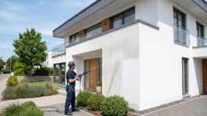 Nettoyage de façade en crépi à Morières-lès-Avignon : regain d’éclat