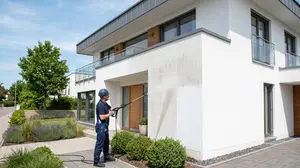 Nettoyage de façade en crépi à Morières-lès-Avignon : regain d’éclat